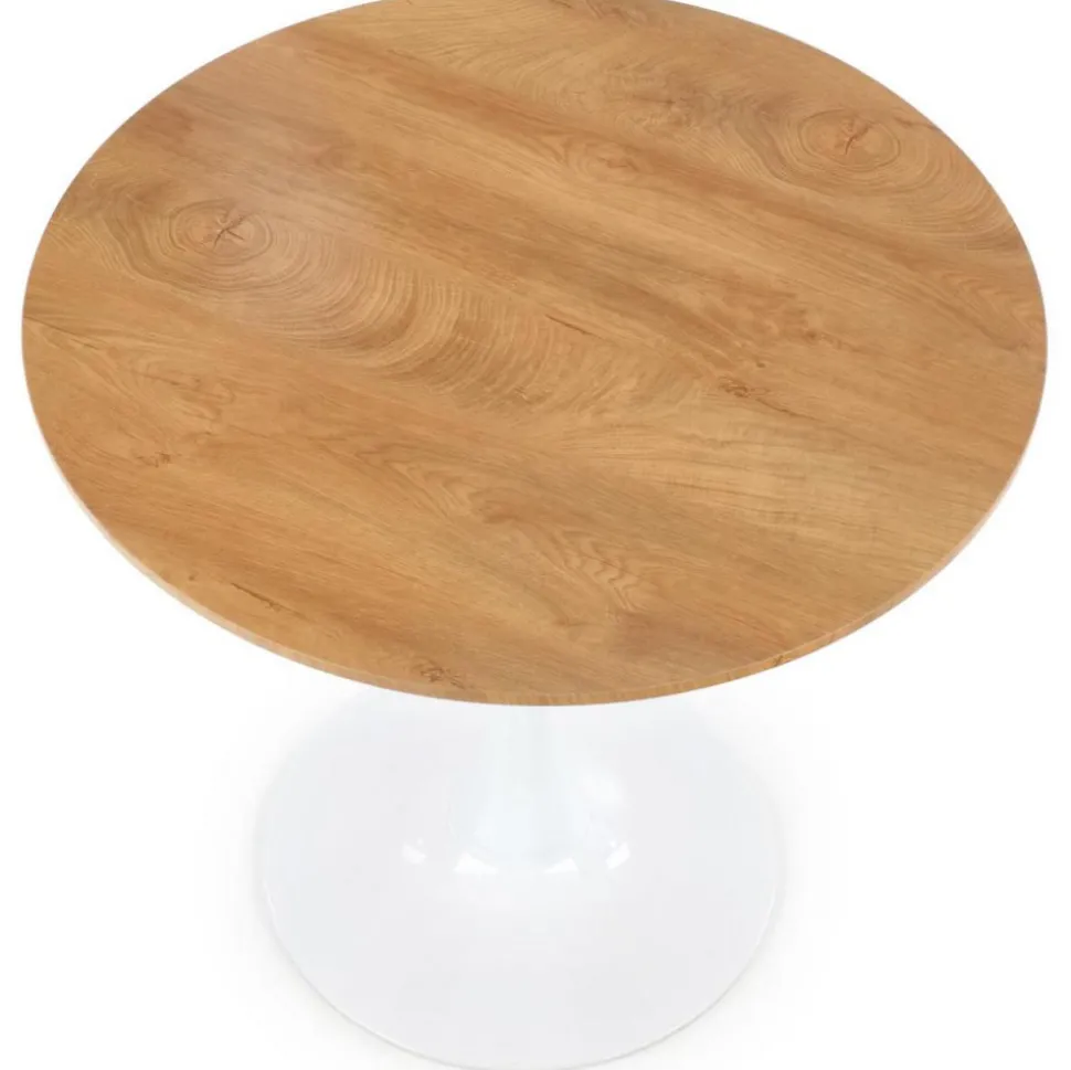 Stół okrągły Sting dąb złoty 80 cm
