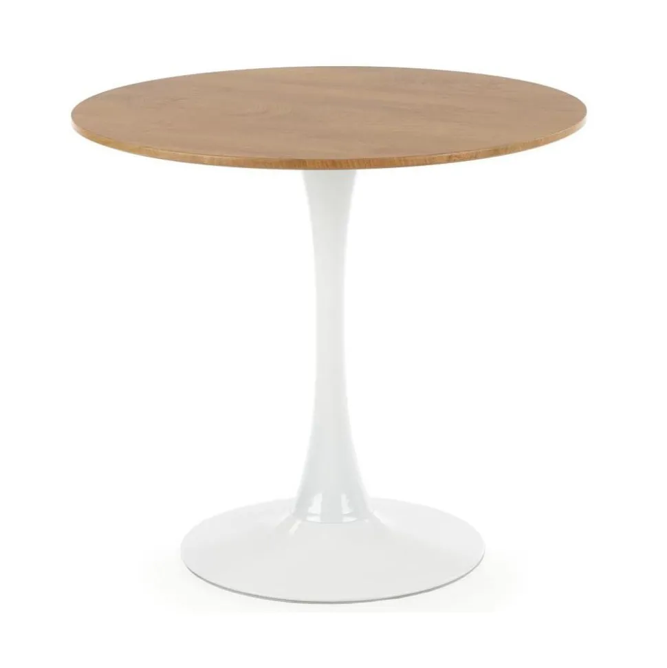 Stół okrągły Sting dąb złoty 80 cm