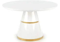 Stół okrągły Vegas White and Gold 120 cm