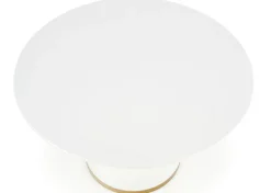 Stół okrągły Vegas White and Gold 120 cm