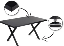 Stół Stormi Black 150x90 cm
