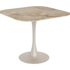 Stół z ceramicznycm blatem 90 cm brąz Malta