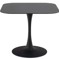 Stół z ceramicznycm blatem 90 cm Malta czarny