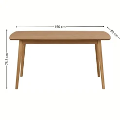 Stabilny stół do jadalni Nagano 150 cm