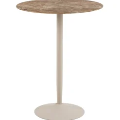 Stół barowy ceramiczny blat 80 cm Malta brąz * Actona Best
