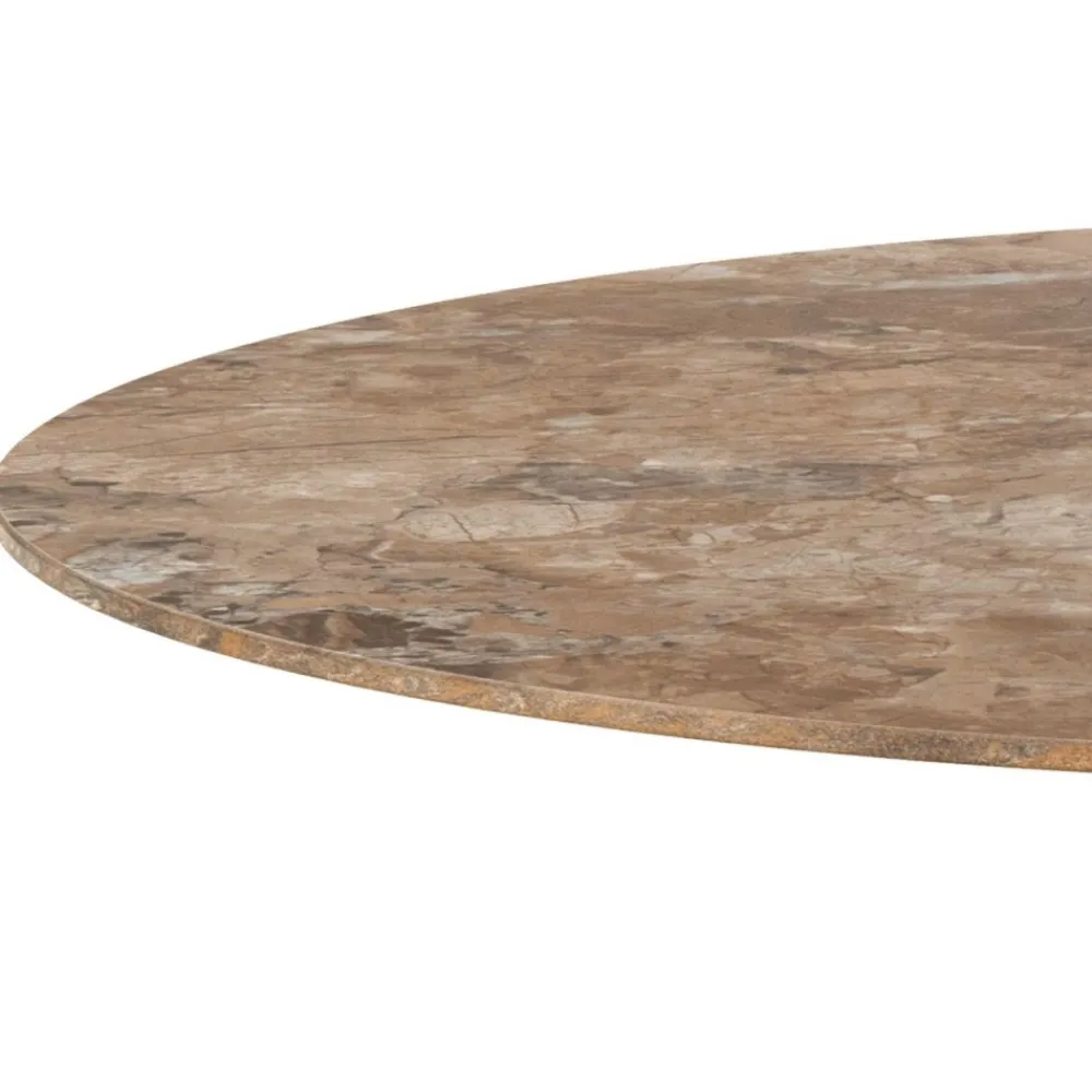 Stół barowy ceramiczny blat 80 cm Malta brąz * Actona Best