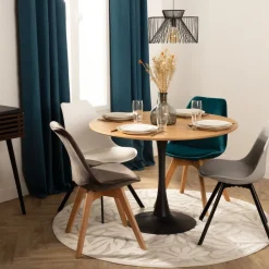 Stół do jadalni brązowy 100cm Elias * Atmosphera Online