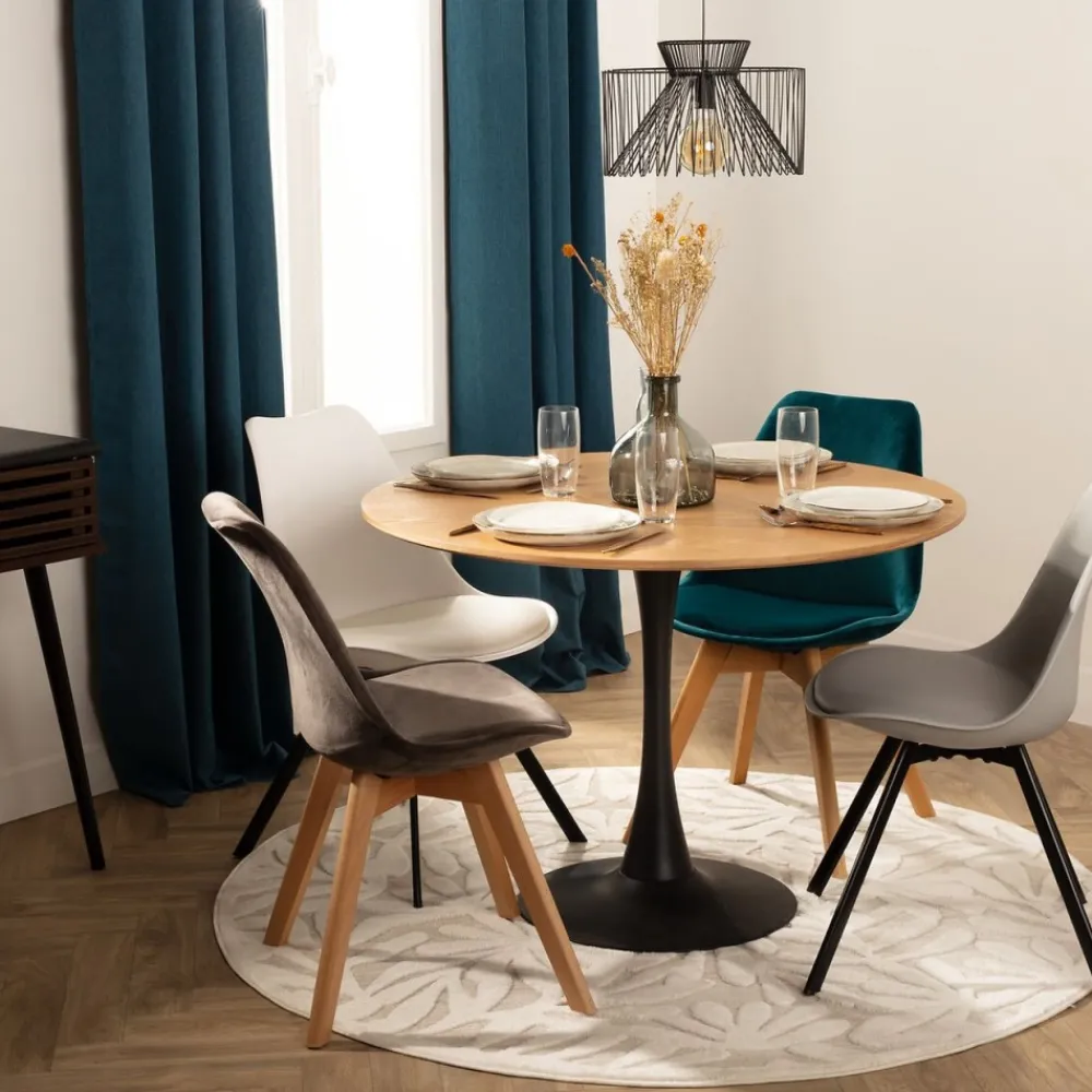 Stół do jadalni brązowy 100cm Elias * Atmosphera Online