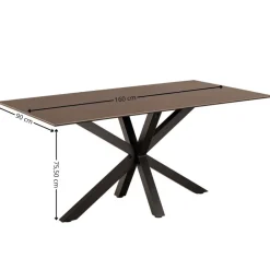 Stół do jadalni Heaven ceramiczny blat odcienie brązu * Actona Discount