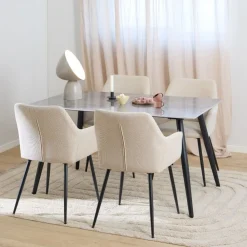 Stół do jadalni Wicklow ceramiczny szary blat * Actona Best