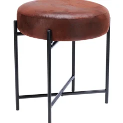 Stołek na metalowym stelażu z miękkim siedziskiem 36 x h40 cm
