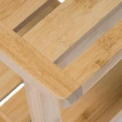 Stołek bambusowy Scandi z półką * 5five Simply Smart Outlet