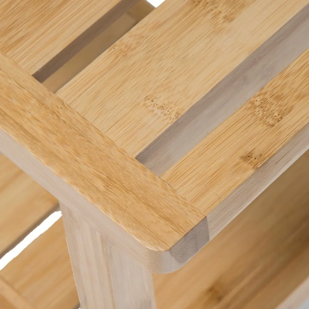 Stołek bambusowy Scandi z półką * 5five Simply Smart Outlet