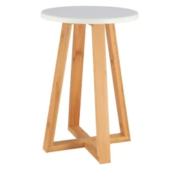 Stołek bambusowy White bamboo * TENDANCE Sale