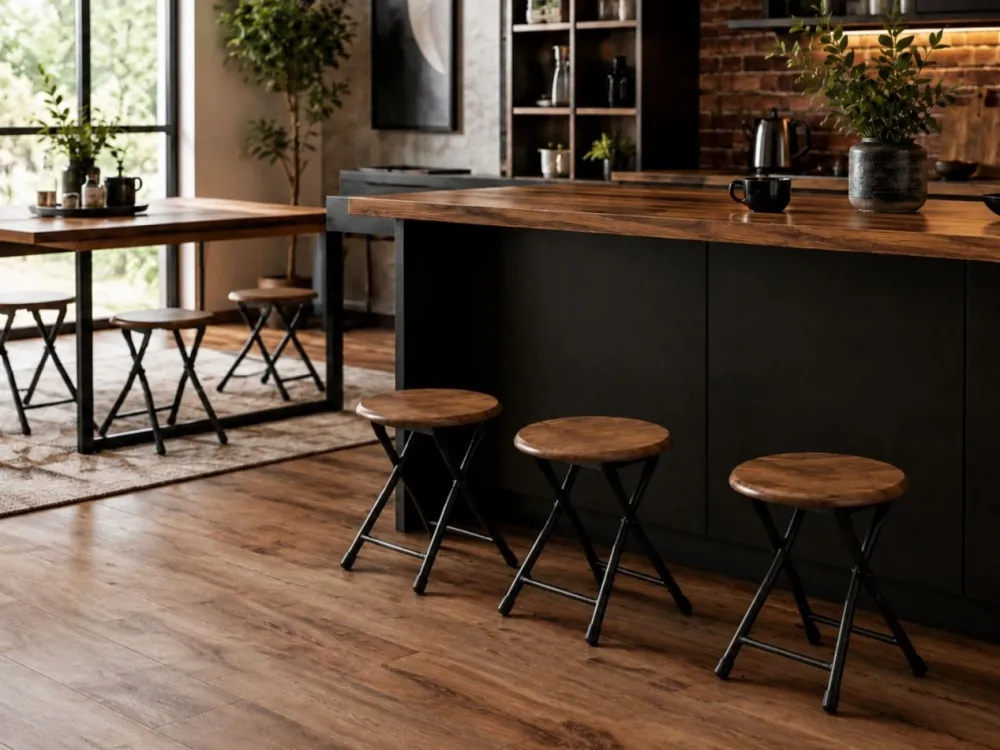 Stołek składany BISTRO w stylu Loftowym * Clearance