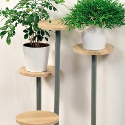 Stojak na cztery kwiaty dąb sonoma 72 cm