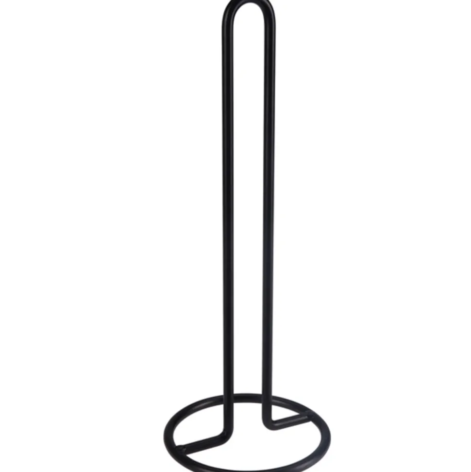 Stojak na ręczniki papierowe czarny 33cm