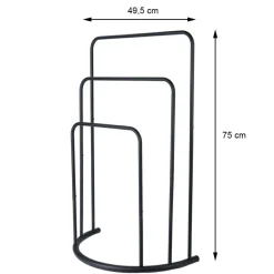 Stojak łazienkowy na ręczniki czarny * Bathroom Solutions New