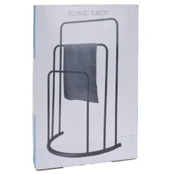 Stojak łazienkowy na ręczniki czarny * Bathroom Solutions New