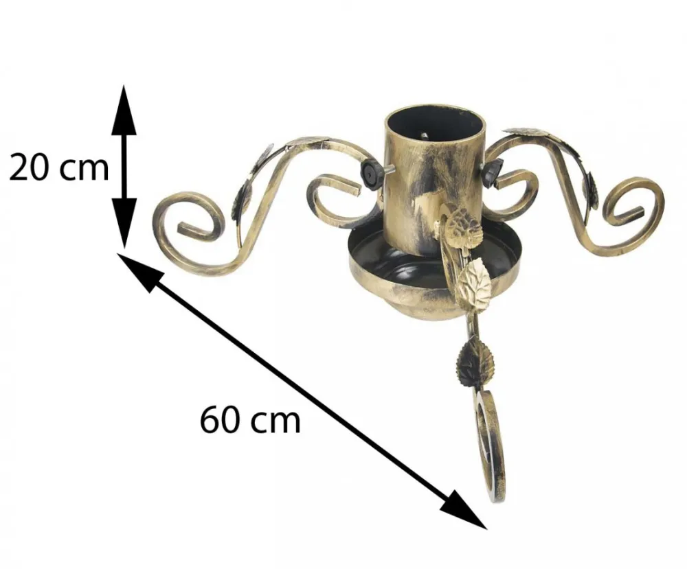 Stojak choinkowy metalowy solidny Prop 60 cm * Dąstal Hot