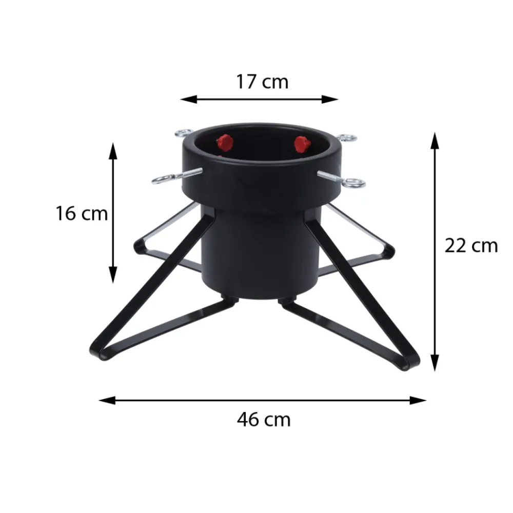Stojak na choinkę czarny 1,8 L * H&S Decoration