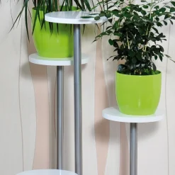 Stojak na cztery kwiaty biały 72 cm * Kesper