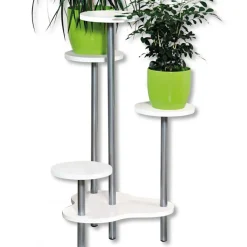Stojak na cztery kwiaty biały 72 cm * Kesper