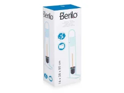 Stojak na papier toaletowy ze szczotką miętowy * BERILO Outlet