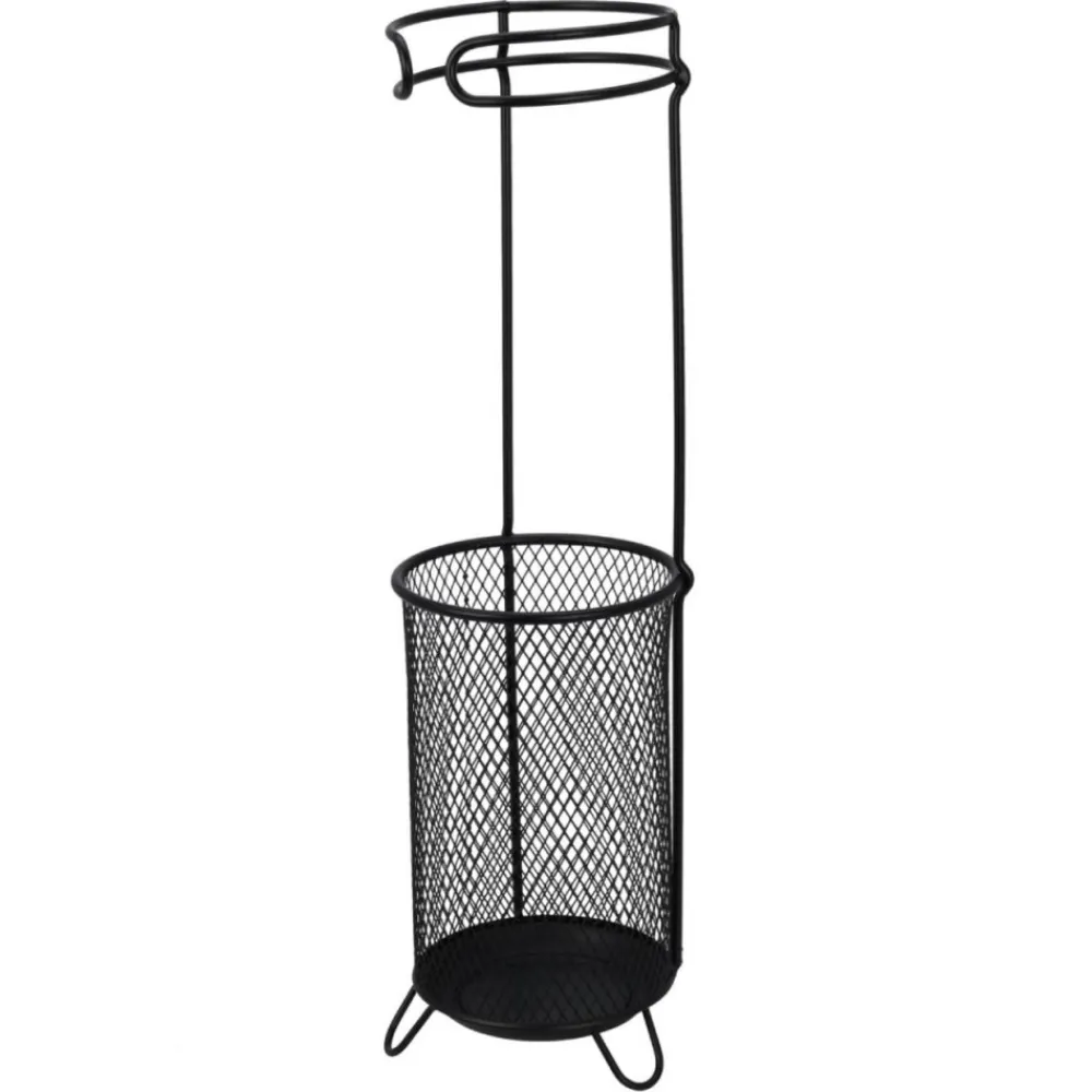 Stojak na parasole metalowy – czarny 50 cm * H&S Decoration Sale