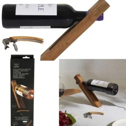 Stojak na wino GRAVINO drewniany * HowHomely New