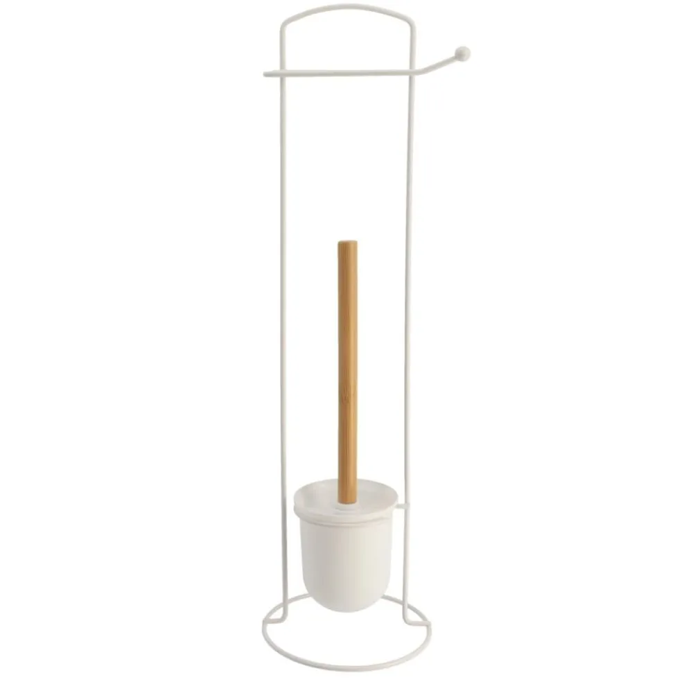 Stojak ze szczotką do WC White bamboo * TENDANCE Sale
