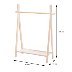 Stojący wieszak na ubrania dla dzieci 86x57x100 cm * H&S Decoration Clearance