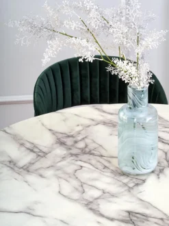 Stół okrągły Brodway White Marble 110 cm * Halmar Clearance