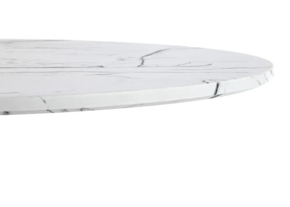 Stół okrągły Denver White Marble 80 cm * Halmar Hot