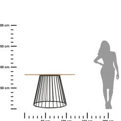 Stół okrągły do jadalni Rayo 120cm * Atmosphera Online
