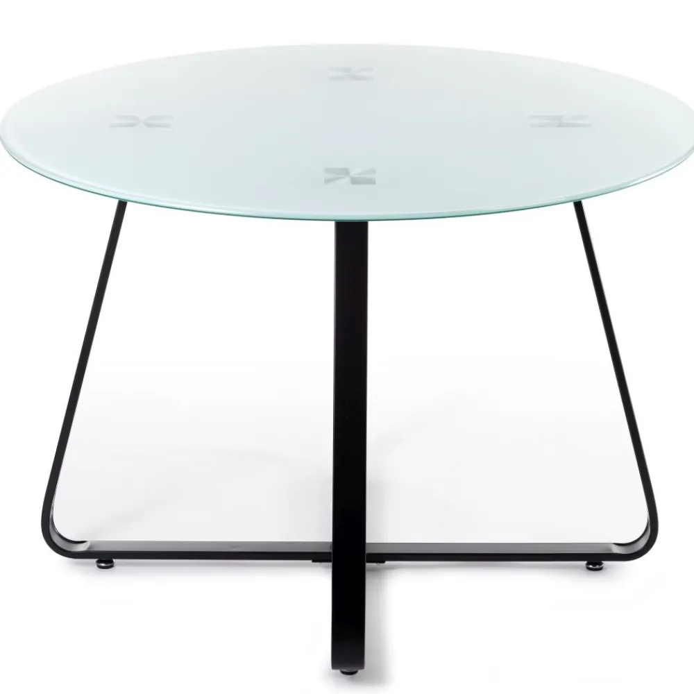 Stół okrągły Tika Black 110 cm * HowHomely Discount