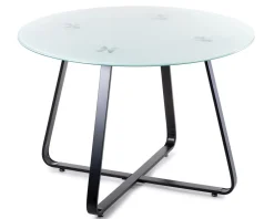 Stół okrągły Tika Black 110 cm * HowHomely Discount