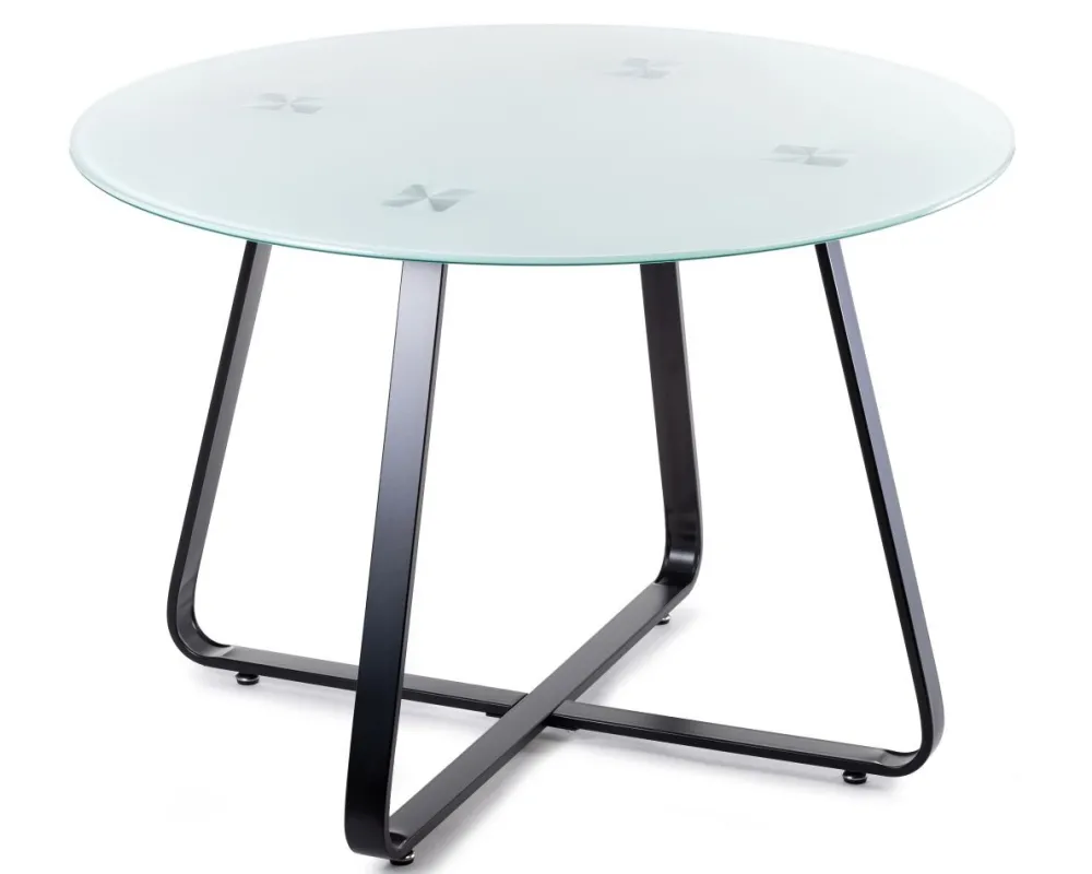 Stół okrągły Tika Black 110 cm * HowHomely Discount