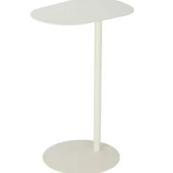 Stolik boczny metalowy biały 35xh53 cm