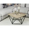 Stolik kawowy Curved 60 cm czarny ciemny