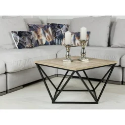 Stolik kawowy Curved 60 cm czarny ciemny