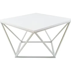 Stolik kawowy Curved 60 cm biały