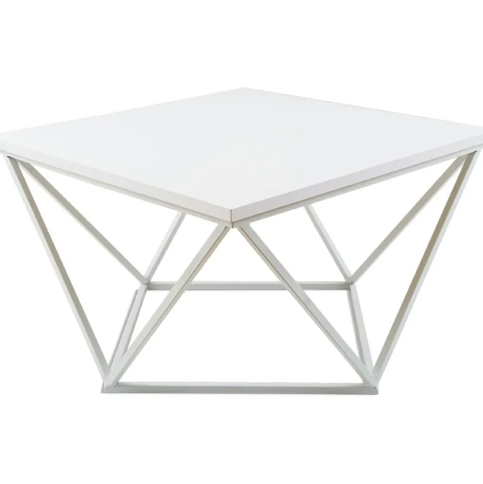 Stolik kawowy Curved 60 cm biały
