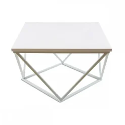 Stolik kawowy Curved 60 cm biały