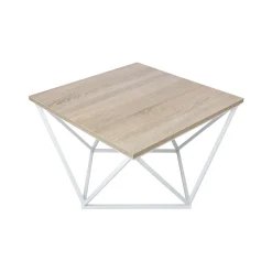 Stolik kawowy Curved 60 cm biały ciemny