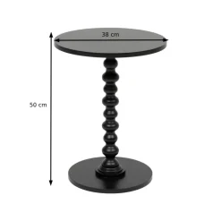 Stolik kawowy czarny 38cm Alix