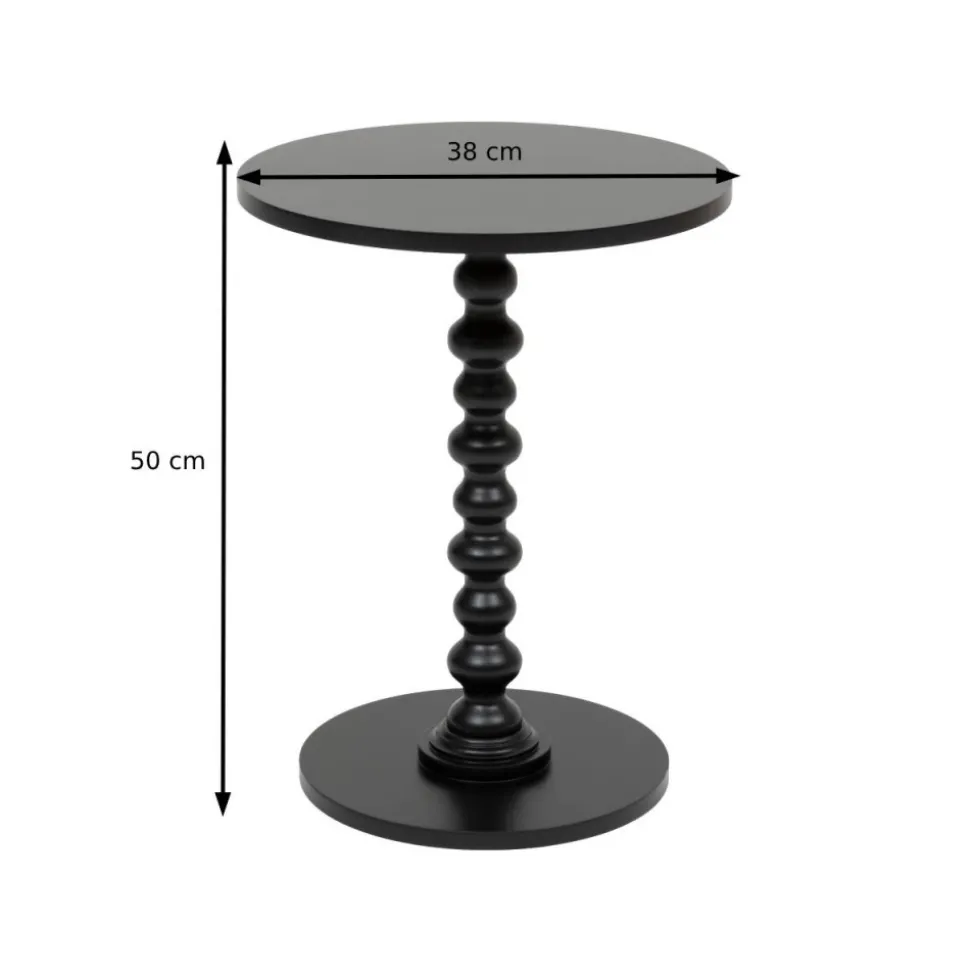 Stolik kawowy czarny 38cm Alix