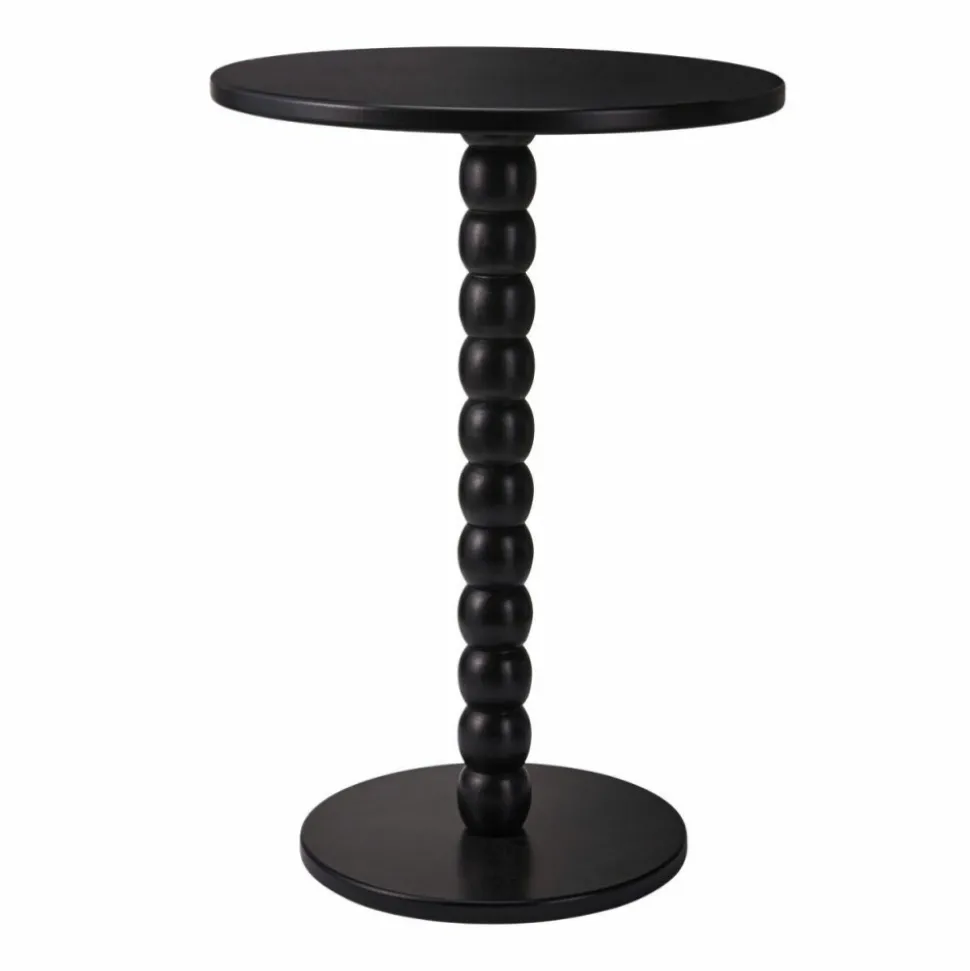 Stolik kawowy dekoracyjny czarny 35xh50 cm