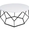 Stolik kawowy Diamond 70 cm czarno biały LOFT