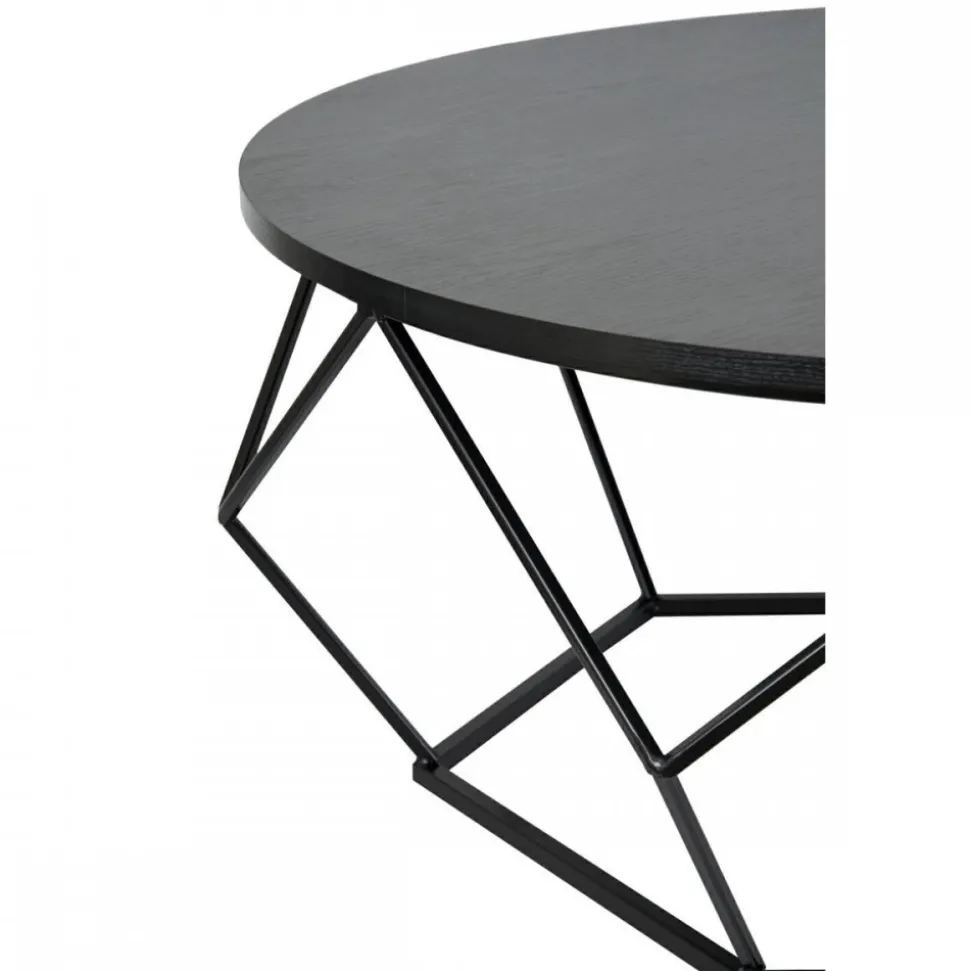 Stolik kawowy Diamond 90 cm czarny LOFT
